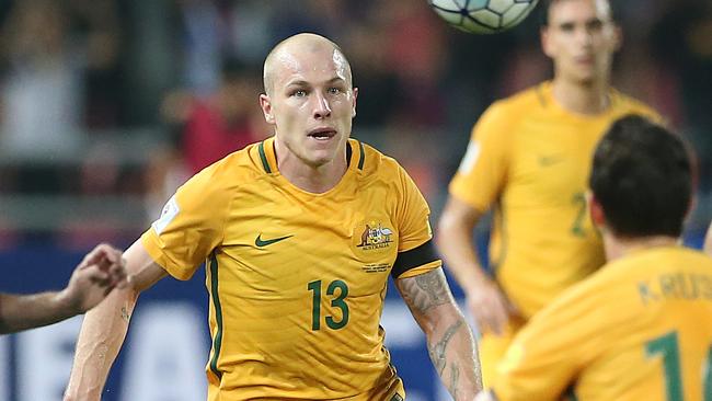 Aaron Mooy is set to be fit to play against Thailand next week. Picture: Jono Searle