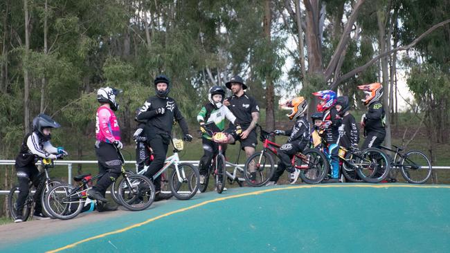 BMX riders gain a range of new skills at the Ipswich track. Picture: Gary Reid