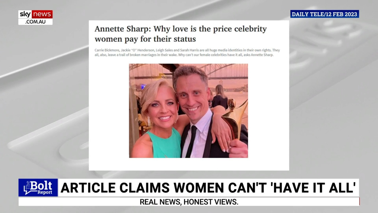 The Daily Telegraph’s article on celebrity love ‘singled out’ high-profile women