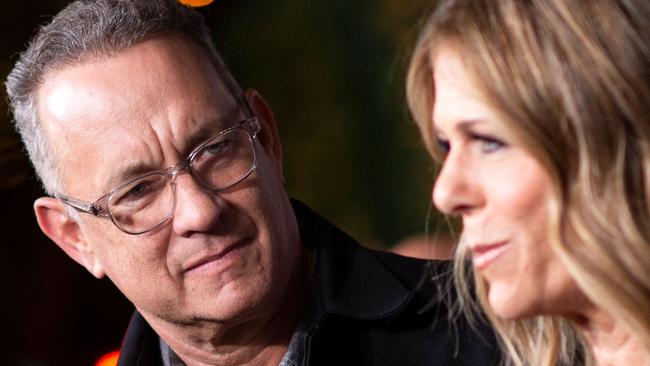 Tom Hanks and his wife, Rita Wilson, contracted COVID-19 in Queensland in March, but it hasn’t stopped them from coming back to the sunshine state. Picture: Valerie Macon/AFP