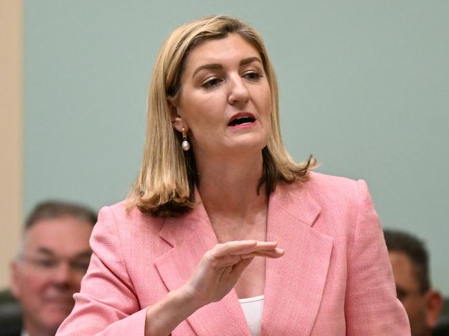 BRISBANE, AUSTRALIA - NewsWire Photos - SEPTEMBER 13, 2023.Queensland Health Minister Shannon Fentiman speaks during Question Time at Parliament House in Brisbane. Picture: Dan Peled / NCA NewsWire