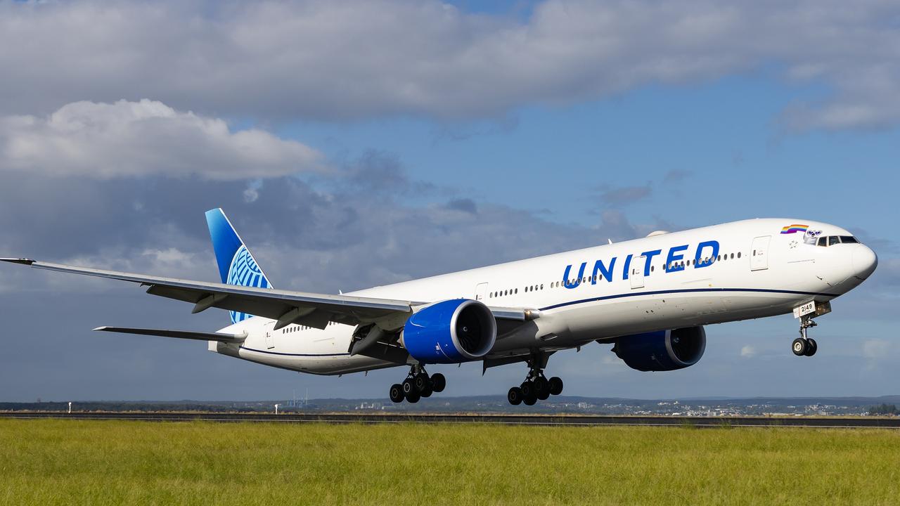 United Airlines is among the carriers increasing international capacity into Sydney, in a move welcomed by the airport. Picture: NCA NewsWire