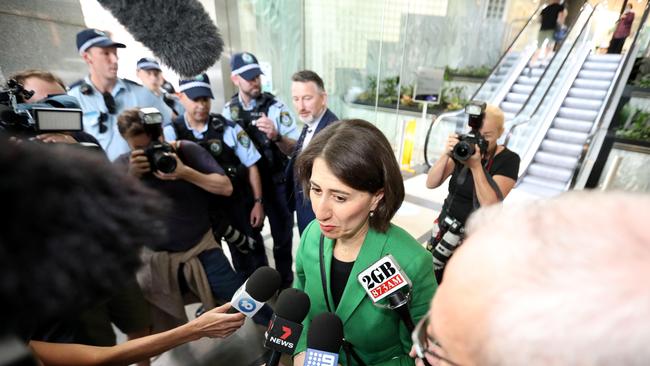 Ms Berejiklian appeared for ICAC questioning for several days. Picture: NCA NewsWire / Damian Shaw