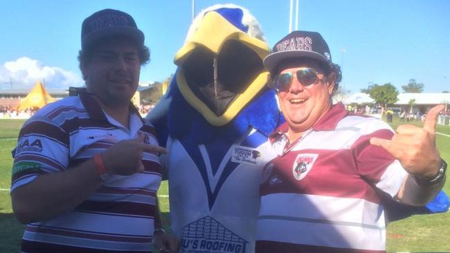 Nathan Teece (left) and his father Terry “Tappa” Teece. Picture: Facebook.