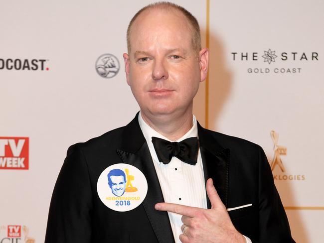 Tom Gleeson spearheaded the #DenyerForGold campaign ahead of last year’s Logie Awards. This year he’s a chance to win his own Gold Logie. Picture: AAP