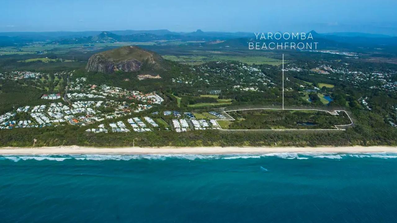 Sekisui House listed its 18.5ha development site at Yaroomba for sale last year.