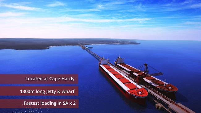 An artist impression of the project’s proposed deepwater port.