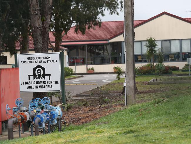 A coroner is investigating 50 deaths at the St Basil's Home for the Aged in Fawkner during a coronavirus outbreak. Picture: NCA NewsWire / David Crosling