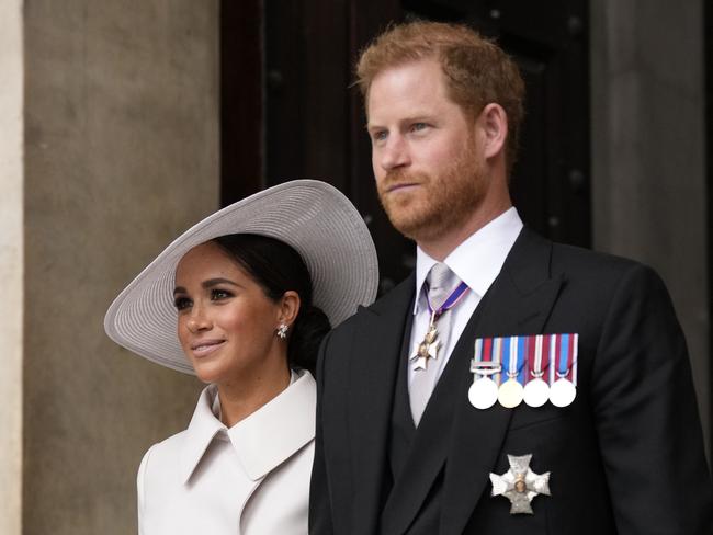 Meghan Markle has been noticeably absent from Prince Harry’s book tour. Picture: Getty Images