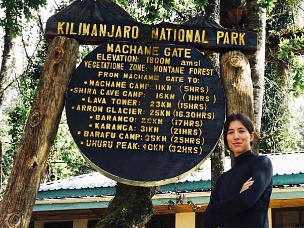 NOVEMBER 9, 2019 - tennis player Garbine Muguruza climbing Mt Kilimanjaro from her instagram Account: garbimuguruza