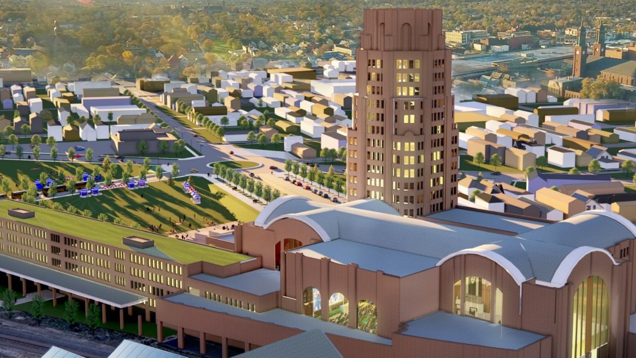 Renderings of the future Buffalo Central Terminal. Picture: Central Terminal Restoration Corp