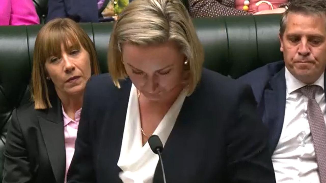 Coogee MP Marjorie O'Neill gave an emotional speech on the floor of parliament. Picture: NSW parliament