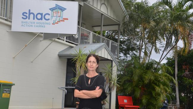 Shelter Housing Action Cairns executive officer and Cairns Housing and Homelessness Network chair Sally Watson is lobbying for solutions to a homelessness crisis in Cairns. Picture: Bronwyn Farr.