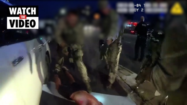 Video footage of Hoffman's 2019 arrest