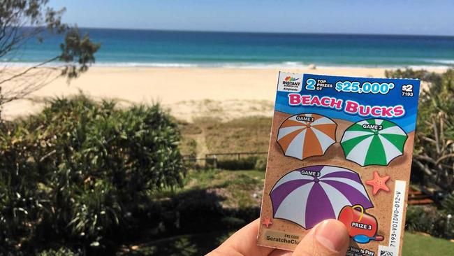 LUCKY WINNER: A Grafton man has won $25,000 on a scratchie bought by his son. Picture: The Lott