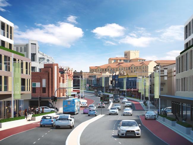 Artists impression of the Parramatta Rd redevelopment. Photo: Supplied