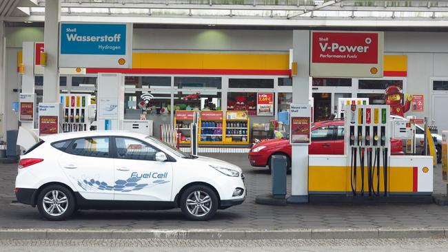 In Germany you can buy hydrogen near the bowsers for petrol and diesel. Picture: Joshua Dowling.