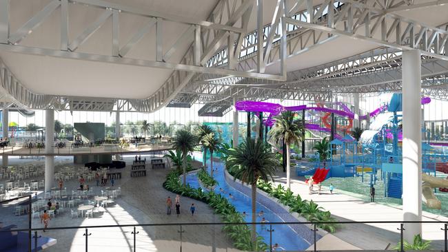 The massive water park’s indoor component would be the biggest in the southern hemisphere.