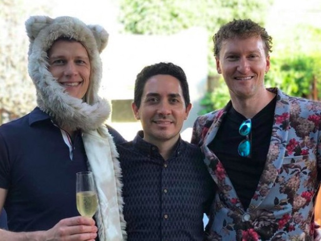 Dr Ian Jenkins, Jeremy Hodges and Dr Alan Mayfield. Picture: @three_dads_and_a_baby
