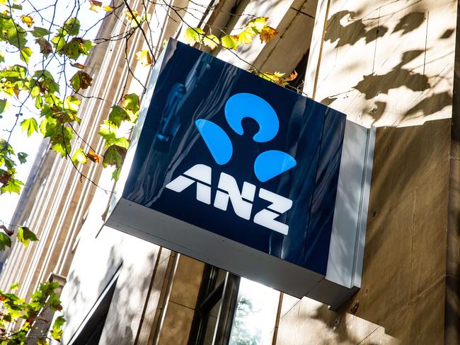 Generic picture of ANZ bank logo. Picture: Sarah Matray