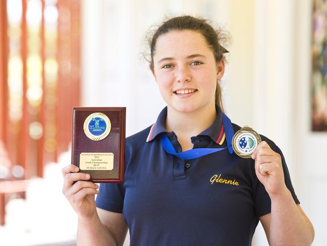 Weightlifter Tori Gellagos. Picture: Nev Madsen.