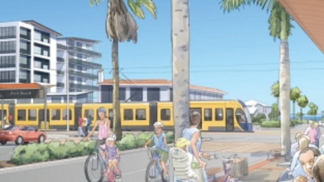 Light rail and how it will look passing through Palm Beach.