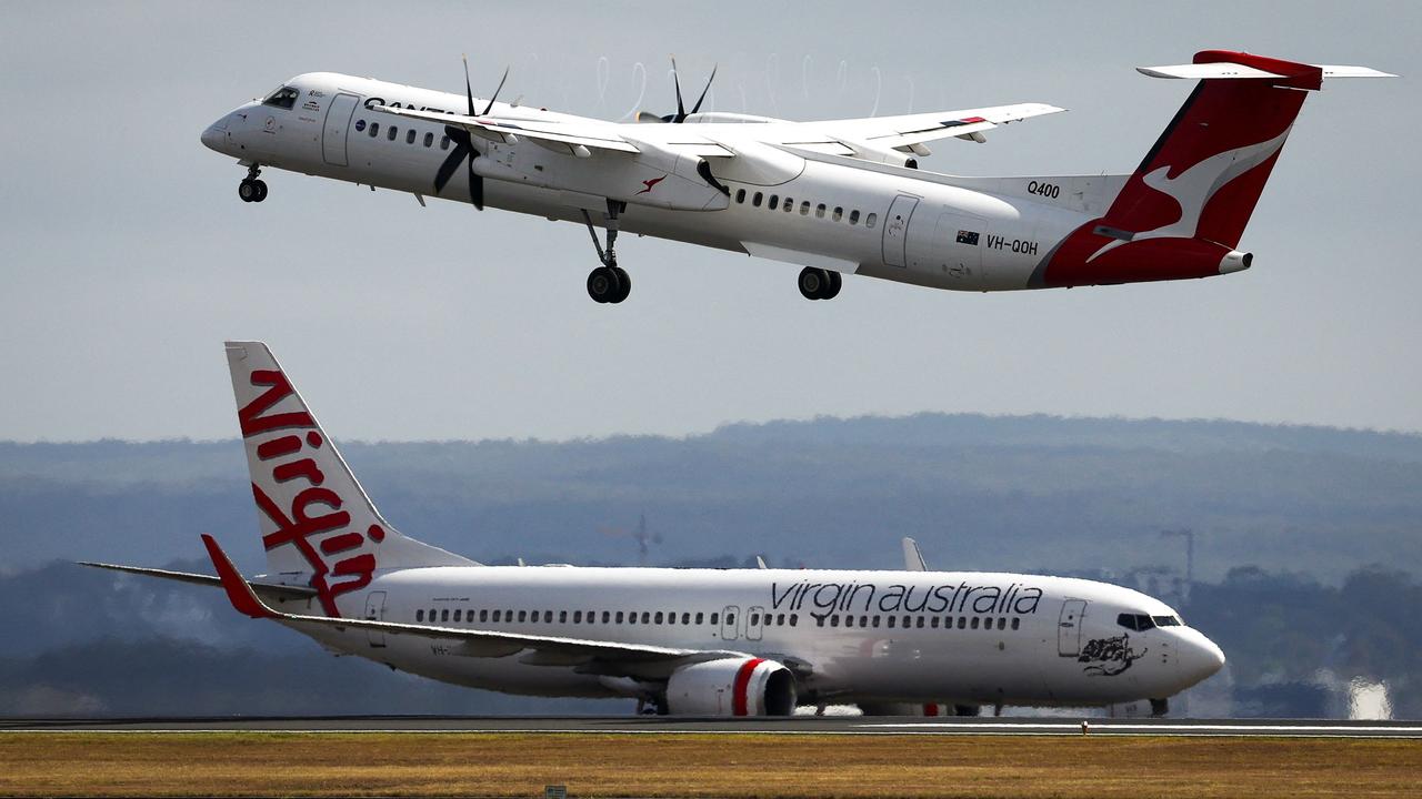 Qantas is selling discounted domestic one-way fares from $109. Picture: David Gray / AFP