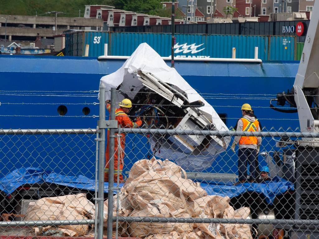 The debris was pulled from the bottom of the North Atlantic after the disaster. Picture: Canadian Press/Shutterstock