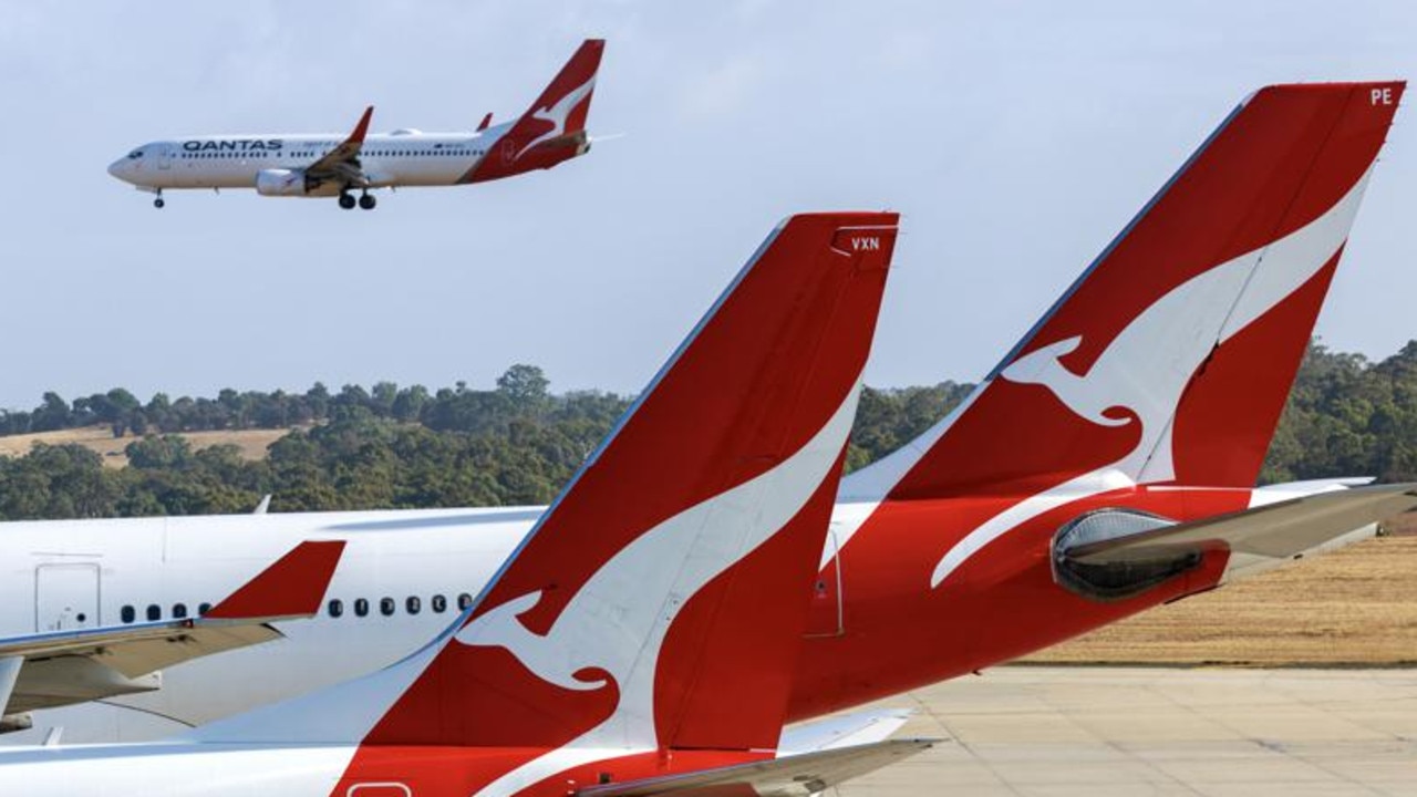 There were calls for Qantas to hand back pandemic assistance payments in May when it forecasted a $2.5 billion profit margin this year. Picture: NCA NewsWire / David Geraghty