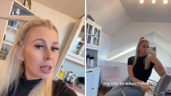 Hairdresser confesses her icks. Source: TikTok