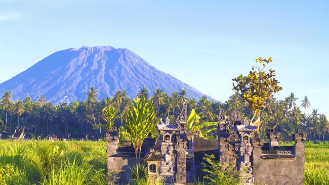 A new tourist tax comes into effects for Bali visitors on February 14. Picture Mt. Agung, Amed, Bali. Picture: iStock