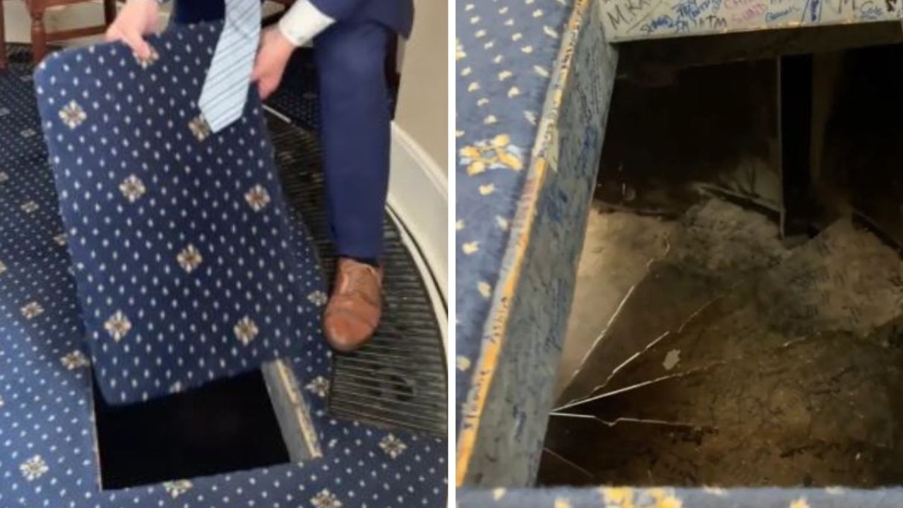 Secret passage in US Capitol exposed
