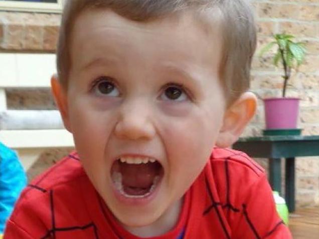 EMBARGO FOR TWAM 4 DEC 2021. New photo of Missing  boy William Tyrrell wearing  the actual Spiderman suit in which he disappeared in. Exhibit image released by the William tyrrell Inquest. Supplied