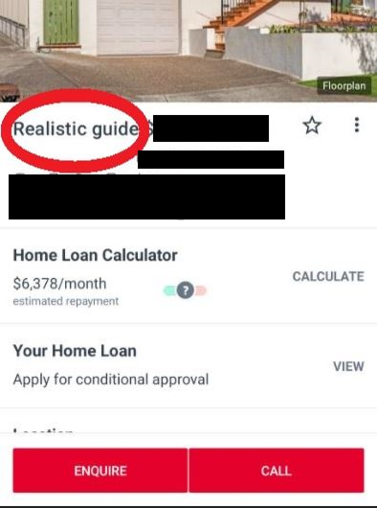 The listing now displays a ‘realistic’ price guide.