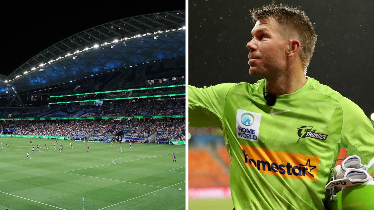David Warner is set to use Allianz Stadium as a helipad so he can play BBL.