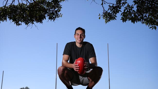 Town Downie lined up for his original club Benalla on Anzac Day. Picture: Toby Zerna