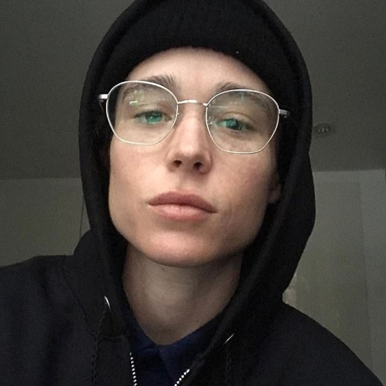 Elliot Page has posted their first selfie since transitioning. Picture: Instagram.