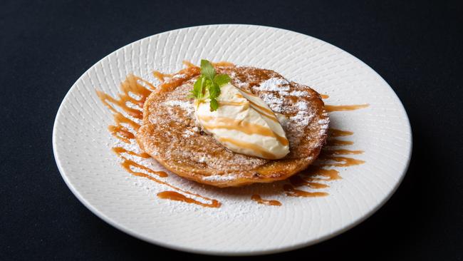 Apple tart at e'cco restaurant at Newstead