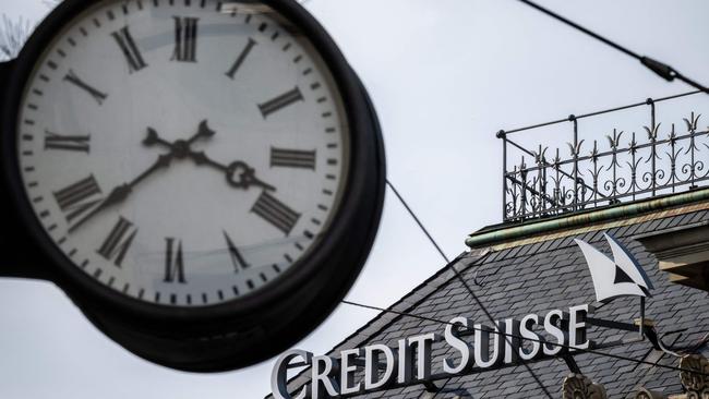 Headquarters of Credit Suisse, Switzerland's second-biggest bank, in Zurich. Picture: Fabrice Coffrini/AFP