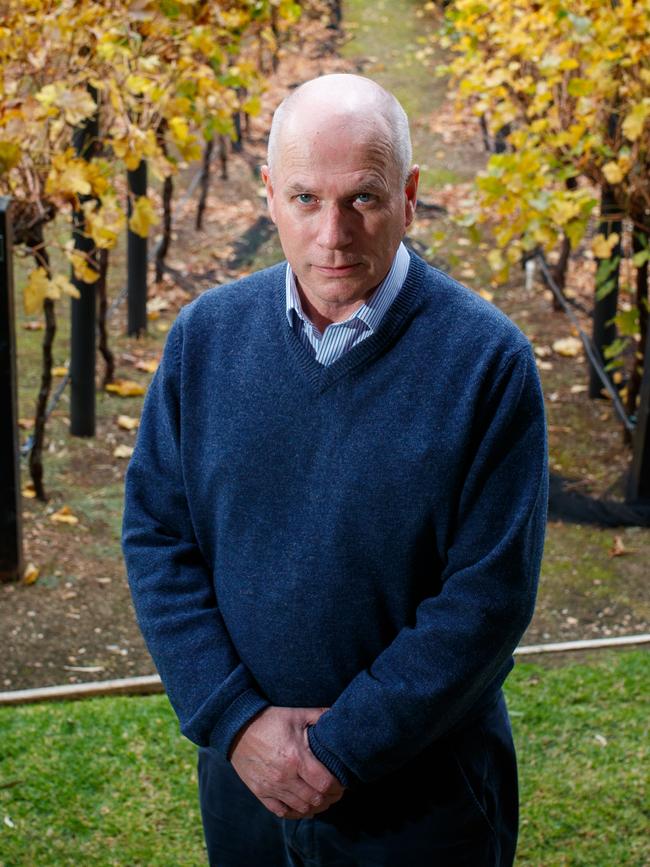 Wine and Grape industry Head Brian Smedley says the wine industry is facing the perfect storm. Picture Matt Turner.