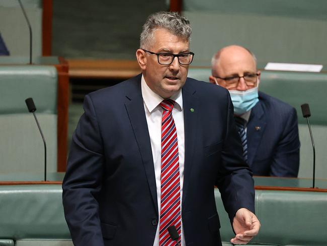 Keith Pitt furiously rejected suggestions that the Nationals’ support for Net Zero would come with a $250bn price tag. Picture: Gary Ramage