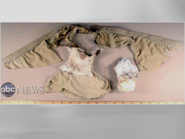 The underwear with explosive packet that Umar Farouk Abdulmutallab attempted to detonate.