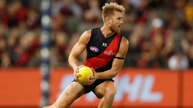 Dyson Heppell made his AFL debut seven years after Essendon’s last finals victory.