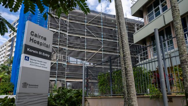 Cairns Base Hospital A Block. The new mental health unit is expected to be completed early 2025. Picture Emily Barker.