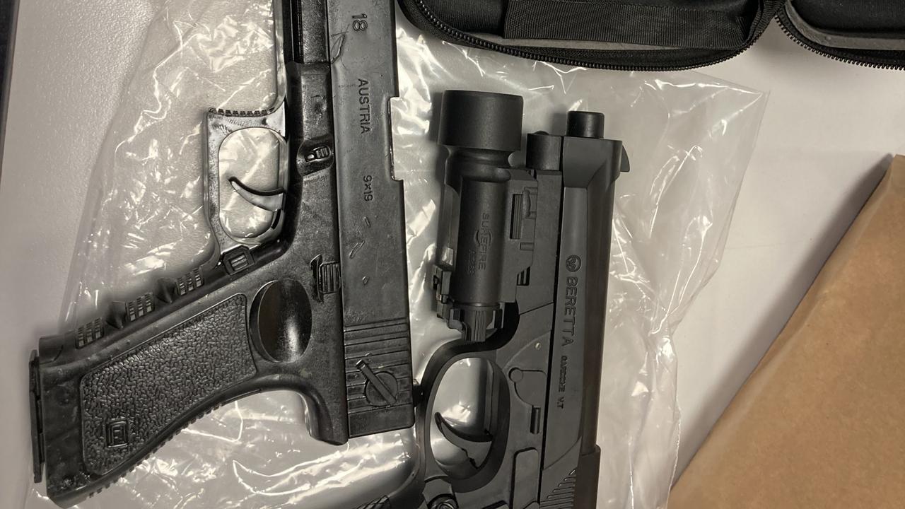 Man charged after police seize illegal firearms and a taser