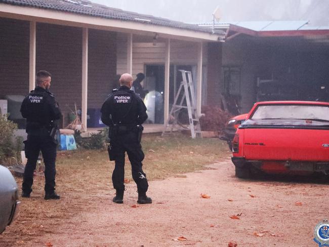 Several weapons were seized during the searches. Photo: NSW Police