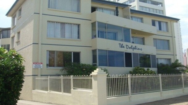 The Dolphins unit complex at 126 The Esplanade, Surfers Paradise, which has been purchased by ASF Group director David Fang for a potential future development. 