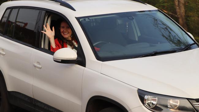 Tyalgum resident Bruna Sutherland. Motorists are thrilled. Picture: Tweed Shire Council.