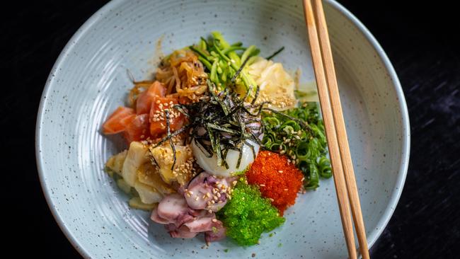 The seafood breakfast bowl from Sokyo at The Star.