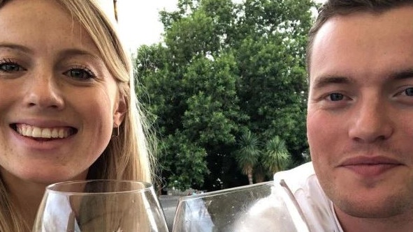 Jack Merritt, 25, and his girlfriend, Leanne O’Brien. Picture: Instagram